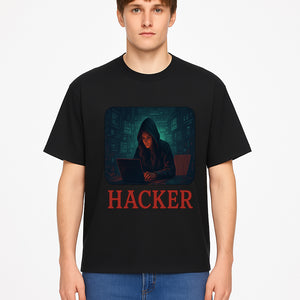 Hacker Themed Digital Art Print - Cybersecurity Artwork for Tech Enthusiasts, Gamer Decor, Modern Wall Art - T-shirt 1758004740466.jpg