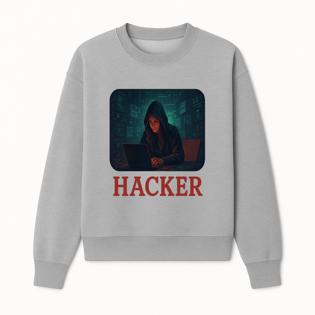 Hacker Themed Digital Art Print - Cybersecurity Artwork for Tech Enthusiasts, Gamer Decor, Modern Wall Art - Sweatshirt 1758004740790.jpg