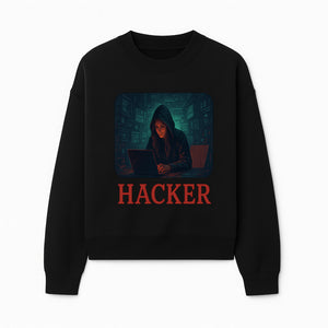Hacker Themed Digital Art Print - Cybersecurity Artwork for Tech Enthusiasts, Gamer Decor, Modern Wall Art - Sweatshirt 1758004740931.jpg