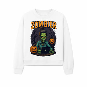 Zombie Gamer Graphic Tee - Halloween Costume Shirt with Spooky Pumpkins and Eerie Design for Men and Women - Sweatshirt 1758004741011.jpg