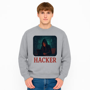 Hacker Themed Digital Art Print - Cybersecurity Artwork for Tech Enthusiasts, Gamer Decor, Modern Wall Art - Sweatshirt 1758004743615.jpg