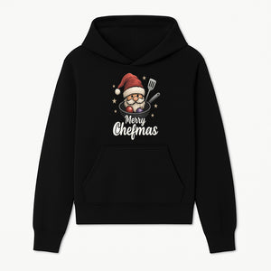 Merry Chefmas Santa Cook Design - Funny Christmas Holiday Chef Apron, T-shirt, or Kitchen Decor Gift Idea - Hoodie 1758181698088.jpg