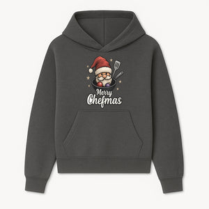 Merry Chefmas Santa Cook Design - Funny Christmas Holiday Chef Apron, T-shirt, or Kitchen Decor Gift Idea - Hoodie 1758181698233.jpg