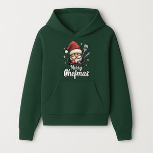 Merry Chefmas Santa Cook Design - Funny Christmas Holiday Chef Apron, T-shirt, or Kitchen Decor Gift Idea - Hoodie 1758181698409.jpg