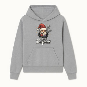 Merry Chefmas Santa Cook Design - Funny Christmas Holiday Chef Apron, T-shirt, or Kitchen Decor Gift Idea - Hoodie 1758181698534.jpg