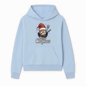 Merry Chefmas Santa Cook Design - Funny Christmas Holiday Chef Apron, T-shirt, or Kitchen Decor Gift Idea - Hoodie 1758181698651.jpg