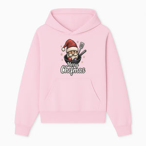Merry Chefmas Santa Cook Design - Funny Christmas Holiday Chef Apron, T-shirt, or Kitchen Decor Gift Idea - Hoodie 1758181698812.jpg