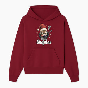 Merry Chefmas Santa Cook Design - Funny Christmas Holiday Chef Apron, T-shirt, or Kitchen Decor Gift Idea - Hoodie 1758181698983.jpg