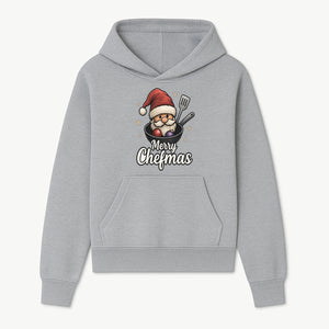 Merry Chefmas Santa Cook Design - Funny Christmas Holiday Chef Apron, T-shirt, or Kitchen Decor Gift Idea - Hoodie 1758181699401.jpg