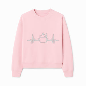 Heartbeat Cooking Pot Wall Art | Medical Culinary Decor for Chefs and Food Lovers | Kitchen Wall Decor - Sweatshirt 1758181706655.jpg