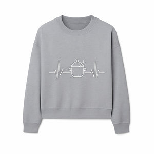 Heartbeat Cooking Pot Wall Art | Medical Culinary Decor for Chefs and Food Lovers | Kitchen Wall Decor - Sweatshirt 1758181707246.jpg
