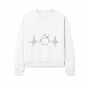 Heartbeat Cooking Pot Wall Art | Medical Culinary Decor for Chefs and Food Lovers | Kitchen Wall Decor - Sweatshirt 1758181707383.jpg