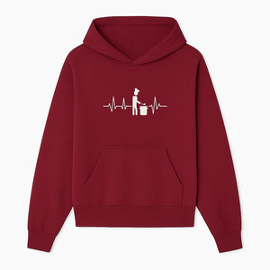 Chef Cooking Heartbeat Neon Sign | Kitchen D cor | Restaurant Wall Art | Foodie Gift | Cooking Passion Light - Hoodie 1758181707783.jpg