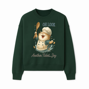 Chef Cat Illustration Wall Art - Oh Look, Another Ticket... Joy - Cute Animal Decor for Kitchen or Children's Room - Sweatshirt 1758181707980.jpg
