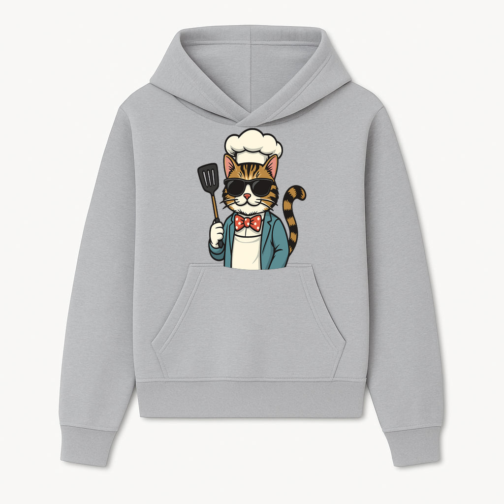 Cute Cat Chef with Sunglasses and Spatula, Funny Cooking Gift for Cat Lovers, Kitchen Decor, Chef Apparel, Pet-Themed Merchandise - Hoodie 1758181708349.jpg
