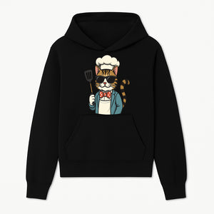 Cute Cat Chef with Sunglasses and Spatula, Funny Cooking Gift for Cat Lovers, Kitchen Decor, Chef Apparel, Pet-Themed Merchandise - Hoodie 1758181708525.jpg