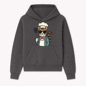Cute Cat Chef with Sunglasses and Spatula, Funny Cooking Gift for Cat Lovers, Kitchen Decor, Chef Apparel, Pet-Themed Merchandise - Hoodie 1758181708704.jpg