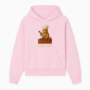 Chef Cat Cooking Illustration with Knife, Cute Cat Chef Design for Kitchen Decor, Pet Lovers Gift, Culinary Art Prints - Hoodie 1758181708762.jpg