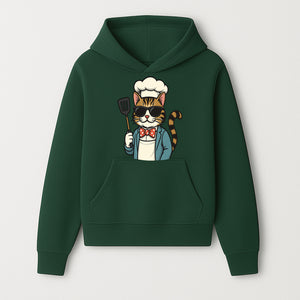Cute Cat Chef with Sunglasses and Spatula, Funny Cooking Gift for Cat Lovers, Kitchen Decor, Chef Apparel, Pet-Themed Merchandise - Hoodie 1758181708837.jpg