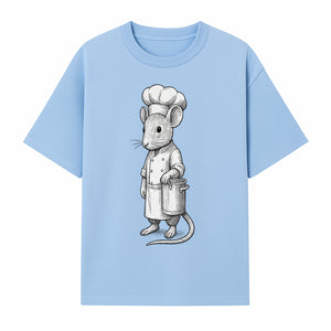 Chef Mouse Cartoon Illustration Art Print - Whimsical Kitchen Decor for Animal Lovers and Culinary Enthusiasts - T-shirt 1758181708858.jpg