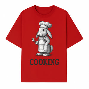 Chef Bunny Cooking Apron Design | Cute Rabbit Kitchen Decor | Baking Gift for Animal Lovers | Family Cooking Apron - T-shirt 1758181708915.jpg