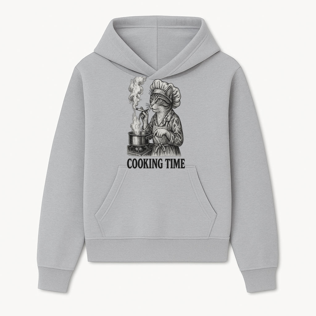 Cat Chef Cooking Time T-Shirt - Funny Cat Lover Gift, Culinary Humor, Kitchen Apparel for Animal Lovers, Unique Cooking Design - Hoodie 1758181708963.jpg