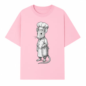 Chef Mouse Cartoon Illustration Art Print - Whimsical Kitchen Decor for Animal Lovers and Culinary Enthusiasts - T-shirt 1758181708999.jpg