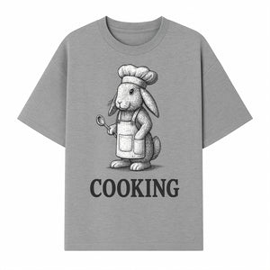 Chef Bunny Cooking Apron Design | Cute Rabbit Kitchen Decor | Baking Gift for Animal Lovers | Family Cooking Apron - T-shirt 1758181709076.jpg