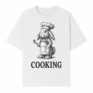 Chef Bunny Cooking Apron Design | Cute Rabbit Kitchen Decor | Baking Gift for Animal Lovers | Family Cooking Apron - T-shirt 1758181709218.jpg