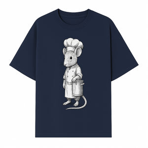 Chef Mouse Cartoon Illustration Art Print - Whimsical Kitchen Decor for Animal Lovers and Culinary Enthusiasts - T-shirt 1758181709254.jpg