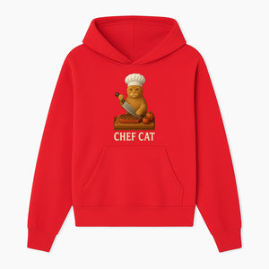 Chef Cat Cooking Illustration with Knife, Cute Cat Chef Design for Kitchen Decor, Pet Lovers Gift, Culinary Art Prints - Hoodie 1758181709287.jpg