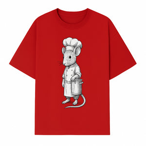 Chef Mouse Cartoon Illustration Art Print - Whimsical Kitchen Decor for Animal Lovers and Culinary Enthusiasts - T-shirt 1758181709418.jpg