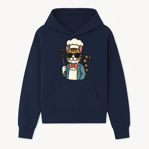 Cute Cat Chef with Sunglasses and Spatula, Funny Cooking Gift for Cat Lovers, Kitchen Decor, Chef Apparel, Pet-Themed Merchandise - Hoodie 1758181709591.jpg