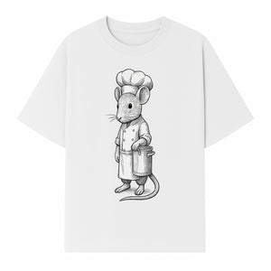 Chef Mouse Cartoon Illustration Art Print - Whimsical Kitchen Decor for Animal Lovers and Culinary Enthusiasts - T-shirt 1758181709722.jpg