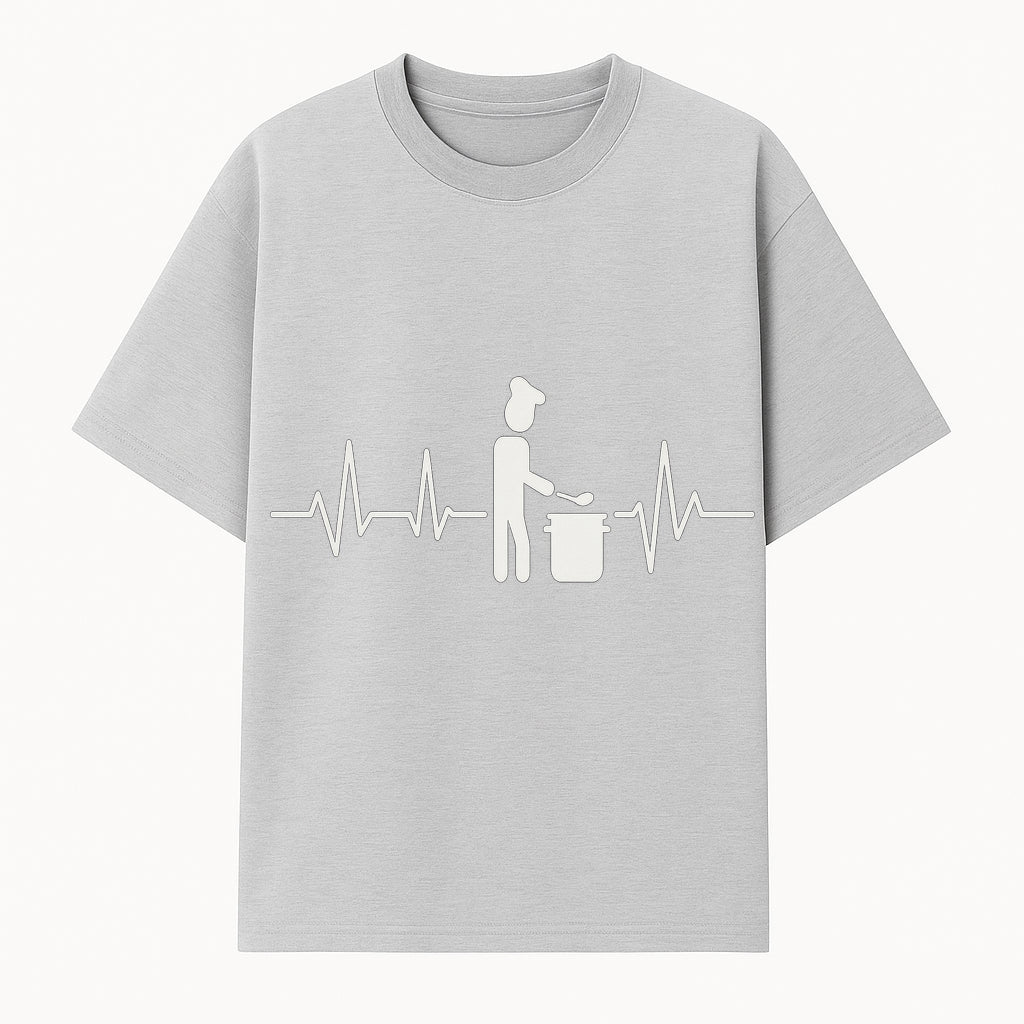 Chef Cooking Heartbeat Neon Sign | Kitchen D cor | Restaurant Wall Art | Foodie Gift | Cooking Passion Light - T-shirt 1758181709879.jpg