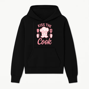 Kiss the Cook Chef Apron with Mustache Graphic - Fun Kitchen Gift for Home Cooks or BBQ Lovers - Hoodie 1758181709931.jpg