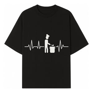 Chef Cooking Heartbeat Neon Sign | Kitchen D cor | Restaurant Wall Art | Foodie Gift | Cooking Passion Light - T-shirt 1758181710031.jpg
