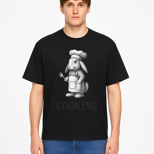 Chef Bunny Cooking Apron Design | Cute Rabbit Kitchen Decor | Baking Gift for Animal Lovers | Family Cooking Apron - T-shirt 1758181710354.jpg