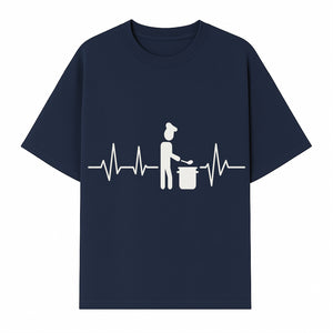 Chef Cooking Heartbeat Neon Sign | Kitchen D cor | Restaurant Wall Art | Foodie Gift | Cooking Passion Light - T-shirt 1758181710943.jpg