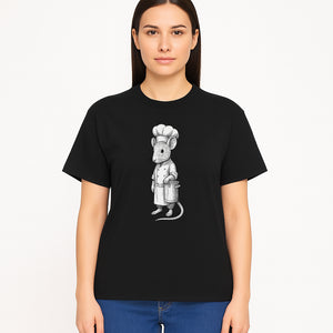 Chef Mouse Cartoon Illustration Art Print - Whimsical Kitchen Decor for Animal Lovers and Culinary Enthusiasts - T-shirt 1758181711003.jpg
