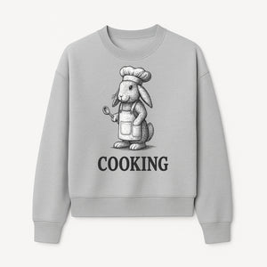 Chef Bunny Cooking Apron Design | Cute Rabbit Kitchen Decor | Baking Gift for Animal Lovers | Family Cooking Apron - Sweatshirt 1758181711210.jpg