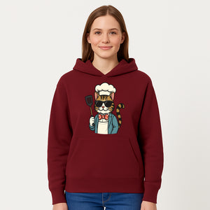 Cute Cat Chef with Sunglasses and Spatula, Funny Cooking Gift for Cat Lovers, Kitchen Decor, Chef Apparel, Pet-Themed Merchandise - Hoodie 1758181711399.jpg