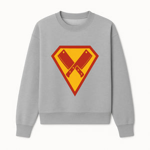 Superhero Chef Kitchen Apron with Crossed Knives Design - Funny Cooking Gift for Culinary Enthusiasts and Food Lovers - Sweatshirt 1758181711481.jpg