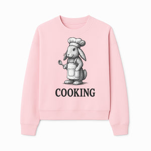 Chef Bunny Cooking Apron Design | Cute Rabbit Kitchen Decor | Baking Gift for Animal Lovers | Family Cooking Apron - Sweatshirt 1758181711537.jpg