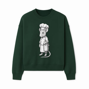 Chef Mouse Cartoon Illustration Art Print - Whimsical Kitchen Decor for Animal Lovers and Culinary Enthusiasts - Sweatshirt 1758181711625.jpg