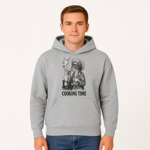 Cat Chef Cooking Time T-Shirt - Funny Cat Lover Gift, Culinary Humor, Kitchen Apparel for Animal Lovers, Unique Cooking Design - Hoodie 1758181711755.jpg