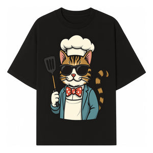 Cute Cat Chef with Sunglasses and Spatula, Funny Cooking Gift for Cat Lovers, Kitchen Decor, Chef Apparel, Pet-Themed Merchandise - T-shirt 1758181711756.jpg
