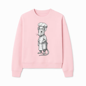 Chef Mouse Cartoon Illustration Art Print - Whimsical Kitchen Decor for Animal Lovers and Culinary Enthusiasts - Sweatshirt 1758181712042.jpg