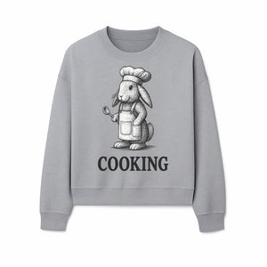 Chef Bunny Cooking Apron Design | Cute Rabbit Kitchen Decor | Baking Gift for Animal Lovers | Family Cooking Apron - Sweatshirt 1758181712183.jpg