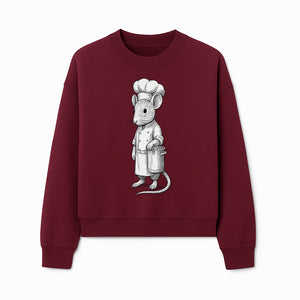 Chef Mouse Cartoon Illustration Art Print - Whimsical Kitchen Decor for Animal Lovers and Culinary Enthusiasts - Sweatshirt 1758181712192.jpg